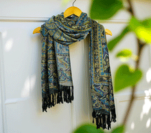 Naložite sliko v pregledovalnik galerije, sal sali šal craz šali pasmina pašmina ženski šali modni šali zenski sal bombaž viskoza šali lepota mehko jesenski šal zimski šal prehodni šal poletni šali črna modra naravni materiali good vibes