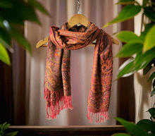 Naložite sliko v pregledovalnik galerije, sal sali šal crazy šali pasmina pašmina ženski šali modni šali zenski sal bombaž viskoza šali lepota mehko jesenski šal zimski šal prehodni šal poletni šali rdeča oranžna naravni materiali good vibes