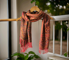 Naložite sliko v pregledovalnik galerije, sal sali šal crazy šali pasmina pašmina ženski šali modni šali zenski sal bombaž viskoza šali lepota mehko jesenski šal zimski šal prehodni šal poletni šali rdeča oranžna naravni materiali good vibes