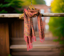 Naložite sliko v pregledovalnik galerije, sal sali šal crazy šali pasmina pašmina ženski šali modni šali zenski sal bombaž viskoza šali lepota mehko jesenski šal zimski šal prehodni šal poletni šali rdeča oranžna naravni materiali good vibes