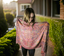 Naložite sliko v pregledovalnik galerije, sal sali šal crazy šali pasmina pašmina ženski šali modni šali zenski sal bombaž viskoza šali lepota mehko jesenski šal zimski šal prehodni šal poletni šali rdeča oranžna naravni materiali good vibes