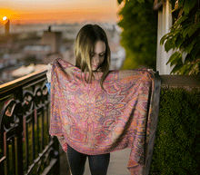 Naložite sliko v pregledovalnik galerije, sal sali šal crazy šali pasmina pašmina ženski šali modni šali zenski sal bombaž viskoza šali lepota mehko jesenski šal zimski šal prehodni šal poletni šali rdeča oranžna naravni materiali good vibes