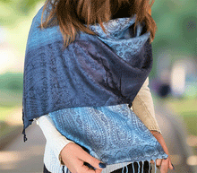 Naložite sliko v pregledovalnik galerije, sal sali šal šali pasmina pašmina ženski šali modni šali zenski sal bombaž viskoza šali lepota mehko jesenski šal zimski šal prehodni šal poletni šali moder modra