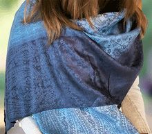 Naložite sliko v pregledovalnik galerije, sal sali šal šali pasmina pašmina ženski šali modni šali zenski sal bombaž viskoza šali lepota mehko jesenski šal zimski šal prehodni šal poletni šali moder modra