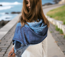 Naložite sliko v pregledovalnik galerije, sal sali šal šali pasmina pašmina ženski šali modni šali zenski sal bombaž viskoza šali lepota mehko jesenski šal zimski šal prehodni šal poletni šali moder modra