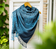 Naložite sliko v pregledovalnik galerije, sal sali šal šali pasmina pašmina ženski šali modni šali zenski sal bombaž viskoza šali lepota mehko jesenski šal zimski šal prehodni šal poletni šali moder modra