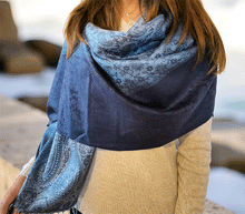 Naložite sliko v pregledovalnik galerije, sal sali šal šali pasmina pašmina ženski šali modni šali zenski sal bombaž viskoza šali lepota mehko jesenski šal zimski šal prehodni šal poletni šali moder modra