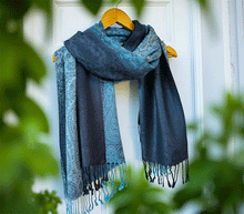 Naložite sliko v pregledovalnik galerije, sal sali šal šali pasmina pašmina ženski šali modni šali zenski sal bombaž viskoza šali lepota mehko jesenski šal zimski šal prehodni šal poletni šali moder modra