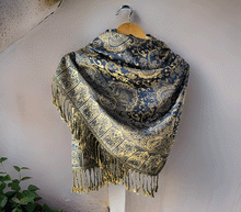 Naložite sliko v pregledovalnik galerije, sal sali šal šali pasmina pašmina ženski šali modni šali zenski sal bombaž viskoza šali lepota mehko jesenski šal zimski šal prehodni šal poletni šali modra bež naravni materiali