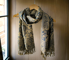 Naložite sliko v pregledovalnik galerije, sal sali šal šali pasmina pašmina ženski šali modni šali zenski sal bombaž viskoza šali lepota mehko jesenski šal zimski šal prehodni šal poletni šali modra bež naravni materiali