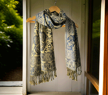 Naložite sliko v pregledovalnik galerije, sal sali šal šali pasmina pašmina ženski šali modni šali zenski sal bombaž viskoza šali lepota mehko jesenski šal zimski šal prehodni šal poletni šali modra bež naravni materiali