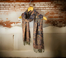 Naložite sliko v pregledovalnik galerije, sal sali šal šali pasmina pašmina ženski šali modni šali zenski sal bombaž viskoza šali lepota mehko jesenski šal zimski šal prehodni šal poletni šali oranžna modra naravni materiali