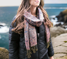 Naložite sliko v pregledovalnik galerije, sal sali šal šali pasmina pašmina ženski šali modni šali zenski sal bombaž viskoza šali lepota mehko jesenski šal zimski šal prehodni šal poletni šali oranžna modra naravni materiali