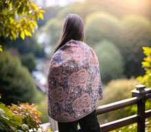 Naložite sliko v pregledovalnik galerije, sal sali šal šali pasmina pašmina ženski šali modni šali zenski sal bombaž viskoza šali lepota mehko jesenski šal zimski šal prehodni šal poletni šali oranžna modra naravni materiali