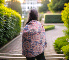 Naložite sliko v pregledovalnik galerije, sal sali šal šali pasmina pašmina ženski šali modni šali zenski sal bombaž viskoza šali lepota mehko jesenski šal zimski šal prehodni šal poletni šali oranžna modra naravni materiali