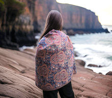 Naložite sliko v pregledovalnik galerije, sal sali šal šali pasmina pašmina ženski šali modni šali zenski sal bombaž viskoza šali lepota mehko jesenski šal zimski šal prehodni šal poletni šali oranžna modra naravni materiali