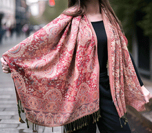 Naložite sliko v pregledovalnik galerije, sal sali šal šali pasmina pašmina ženski šali modni šali zenski sal bombaž viskoza šali lepota mehko jesenski šal zimski šal prehodni šal poletni šali rdeče bež naravni materiali