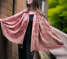 Naložite sliko v pregledovalnik galerije, sal sali šal šali pasmina pašmina ženski šali modni šali zenski sal bombaž viskoza šali lepota mehko jesenski šal zimski šal prehodni šal poletni šali rdeče bež naravni materiali