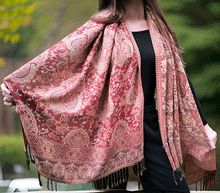 Naložite sliko v pregledovalnik galerije, sal sali šal šali pasmina pašmina ženski šali modni šali zenski sal bombaž viskoza šali lepota mehko jesenski šal zimski šal prehodni šal poletni šali rdeče bež naravni materiali