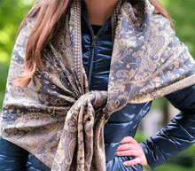 Naložite sliko v pregledovalnik galerije, sal sali šal šali pasmina pašmina ženski šali modni šali zenski sal bombaž viskoza šali lepota mehko jesenski šal zimski šal prehodni šal poletni šali siva bež naravni materiali