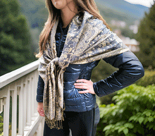 Naložite sliko v pregledovalnik galerije, sal sali šal šali pasmina pašmina ženski šali modni šali zenski sal bombaž viskoza šali lepota mehko jesenski šal zimski šal prehodni šal poletni šali siva bež naravni materiali