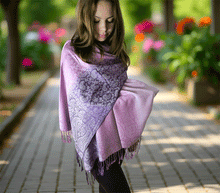 Naložite sliko v pregledovalnik galerije, sal sali šal šali pasmina pašmina ženski šali modni šali zenski sal bombaž viskoza šali lepota mehko jesenski šal zimski šal prehodni šal poletni šali vijola roza