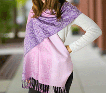 Naložite sliko v pregledovalnik galerije, sal sali šal šali pasmina pašmina ženski šali modni šali zenski sal bombaž viskoza šali lepota mehko jesenski šal zimski šal prehodni šal poletni šali vijola roza