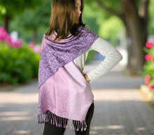 Naložite sliko v pregledovalnik galerije, sal sali šal šali pasmina pašmina ženski šali modni šali zenski sal bombaž viskoza šali lepota mehko jesenski šal zimski šal prehodni šal poletni šali vijola roza