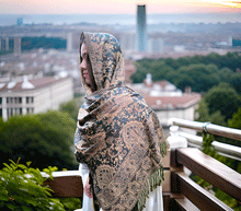 Naložite sliko v pregledovalnik galerije, sal sali šal šali pasmina pašmina ženski šali modni šali zenski sal bombaž viskoza šali lepota mehko jesenski šal zimski šal prehodni šal poletni šali zelena rjava turkiz naravni materiali