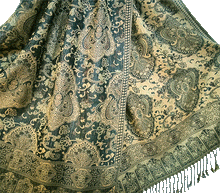 Naložite sliko v pregledovalnik galerije, sal sali šal šali pasmina pašmina ženski šali modni šali zenski sal bombaž viskoza šali lepota mehko jesenski šal zimski šal prehodni šal poletni šali zelena rjava turkiz naravni materiali