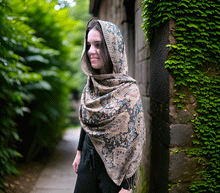 Naložite sliko v pregledovalnik galerije, sal sali šal šali pasmina pašmina ženski šali modni šali zenski sal bombaž viskoza šali lepota mehko jesenski šal zimski šal prehodni šal poletni šali zelena rjava turkiz naravni materiali