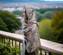 Naložite sliko v pregledovalnik galerije, sal sali šal šali pasmina pašmina ženski šali modni šali zenski sal bombaž viskoza šali lepota mehko jesenski šal zimski šal prehodni šal poletni šali zelena rjava turkiz naravni materiali