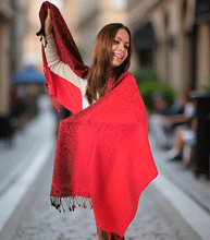 Naložite sliko v pregledovalnik galerije, sal sali šal šali pasmina pašmina ženski šali modni šali zenski sal bombaž viskoza šali lepota mehko jesenski šal zimski šal prehodni šal poletni šali rdeča