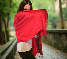 Naložite sliko v pregledovalnik galerije, sal sali šal šali pasmina pašmina ženski šali modni šali zenski sal bombaž viskoza šali lepota mehko jesenski šal zimski šal prehodni šal poletni šali rdeča