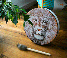 Naložite sliko v pregledovalnik galerije, samanski boben glasbila instrumenti zvocna kopel samanski bobni boben bobni lev