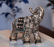 Naložite sliko v pregledovalnik galerije, slon slonček sloncek kip slon sreča sreca rilec navzgor blagostanje slon figura slon