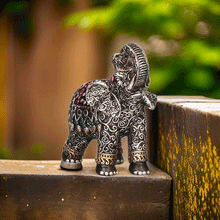 Naložite sliko v pregledovalnik galerije, slon slonček sloncek kip slon sreča sreca rilec navzgor blagostanje slon figura slon