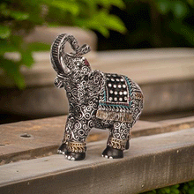 Naložite sliko v pregledovalnik galerije, slon slonček sloncek kip slon sreča sreca rilec navzgor blagostanje slon figura slon