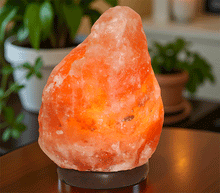 Naložite sliko v pregledovalnik galerije, Himalajska solna lucka naravna oblika astma svetilka elektrosmog solna luc madalbal solna svetilka himalajska solna lučka solna luč solna svetilka