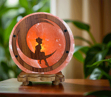 Naložite sliko v pregledovalnik galerije, Himalajska solna lucka naravna oblika astma svetilka elektrosmog solna luc madalbal solna svetilka himalajska solna lučka solna luč solna svetilka luna mesec