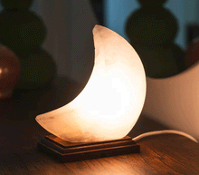 Naložite sliko v pregledovalnik galerije, Himalajska solna lucka naravna oblika astma svetilka elektrosmog solna luc madalbal solna svetilka himalajska solna lučka solna luč solna svetilka luna mesec