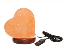 Naložite sliko v pregledovalnik galerije, Himalajska solna lucka srce usb naravna oblika astma svetilka elektrosmog solna luc madalbal solna svetilka himalajska solna lučka srce solna luč solna svetilka usb