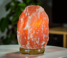 Naložite sliko v pregledovalnik galerije, Himalajska solna lucka naravna oblika astma svetilka elektrosmog solna luc madalbal solna svetilka himalajska solna lučka solna luč