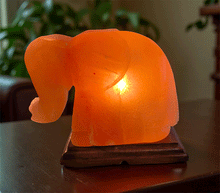 Naložite sliko v pregledovalnik galerije, himalajska solna lučka himalajska lucka solna svetilka dom svetila luči astma zdravje himalajska solna svetilka ambient slon