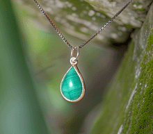 Naložite sliko v pregledovalnik galerije, srebrni obesek 925 malahit nakit kristal srebro 925 malahit zenski nakit modni nakit kristali obesek kristali poldragi kamni talisman