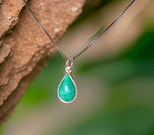Naložite sliko v pregledovalnik galerije, srebrni obesek 925 malahit nakit kristal srebro 925 malahit zenski nakit modni nakit kristali obesek kristali poldragi kamni talisman