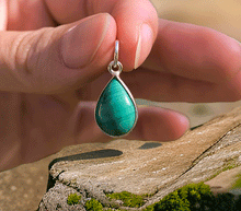 Naložite sliko v pregledovalnik galerije, srebrni obesek 925 malahit nakit kristal srebro 925 malahit zenski nakit modni nakit kristali obesek kristali poldragi kamni talisman