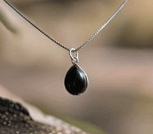 Naložite sliko v pregledovalnik galerije, srebrni obesek 925 oniks nakit kristal srebro 925 oniks zenski nakit modni nakit kristali obesek kristali poldragi kamni talisman