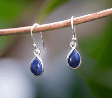 Naložite sliko v pregledovalnik galerije, srebrni zenski uhani 925 lapis lazuli zenski nakit nakit uhani srebro 925 uhani iz kristalov lapis lazuli uhani podragi kamni modni nakit kristali kristalni uhani lapis lazuli uhancki