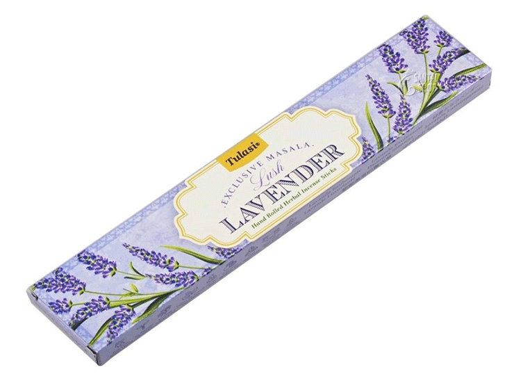 Dišeče palčke TULASI EXCLUSIVE MASALA 15g Lush Lavender dišeče palčke disece palck kadilo dišava za dom kadilo za dom dišeče palčke za meditacijo naravne dišeče palčke Dišeče palčke TULASI sivka